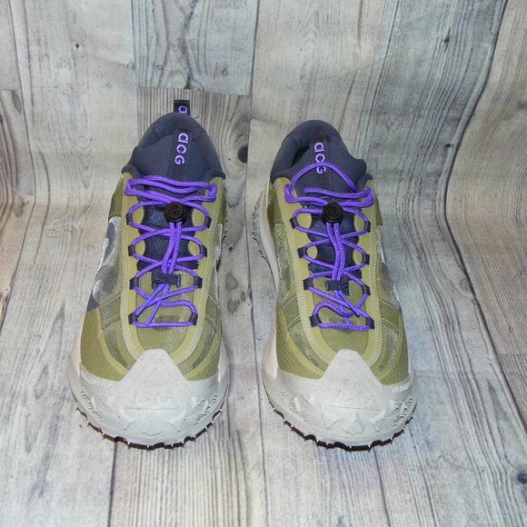 NIKE ACG Mountain Fly 2 Low Neutral Olive Mountain Grape Sneakers Mens Size 13 - Picture 4 of 7